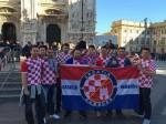 Hrvatski navijači ispred katedrale u Milanu / Foto: Fenix (SIM)