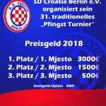 Počele prijave za Duhovski turnir SD Croatije Berlin - Fond nagrada za prve 3 momčadi iznosi 5.000 eura