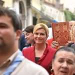 Hrvatska predsjednica u svečanoj procesiji ulicama Rijeka