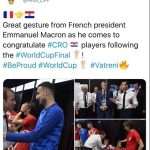 (FOTO) Kolinda Grabar Kitarović, Macron i Putin došli Vatrenima u svlačionicu