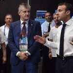 (FOTO) Kolinda Grabar Kitarović, Macron i Putin došli Vatrenima u svlačionicu