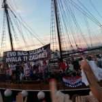 (FOTO i VIDEO) Zadar slavio sa svojom dicom - Šime Vrasljko se okupao