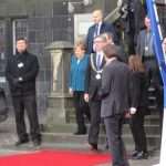 (FOTO) Hrvat iz Kölna čuvao u Aachenu Angelu Merkel i Emmanuela Macrona
