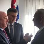 (FOTO) Premijer Plenković s potpredsjednicima Vlade u Münchenu - nakon sastanka u konzulatu svi bili na nedjeljnoj sv. misi u crkvi Sv. Michaela