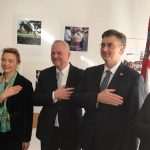 (FOTO) Premijer Plenković s potpredsjednicima Vlade u Münchenu - nakon sastanka u konzulatu svi bili na nedjeljnoj sv. misi u crkvi Sv. Michaela