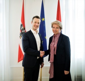 Austrijski ministar Blümel i državna tajnica Metelko-Zgombić (desno) 
