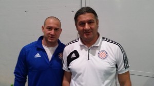 Krešimir Stanić i trener Siniša Kovačević / Foto: Fenix (I.Barišić) 