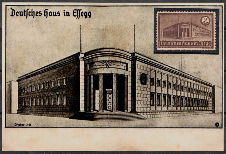 Deutsches Haus in Esseg - razglednica - 2 Kune