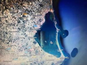 Pogled iz zraka na lagunu Mar Menor / Foto: Preslik Google