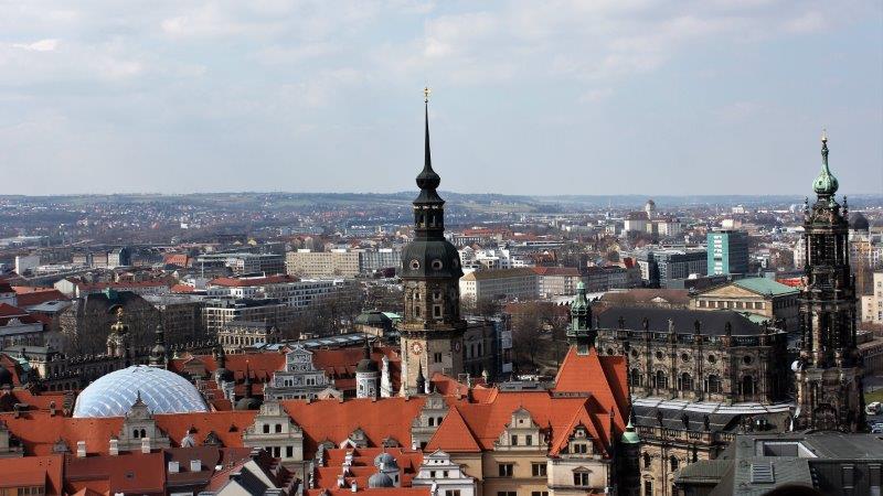 10. Panorama Dresdena sa zvonika Frauenkirche