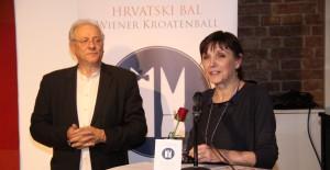 Koordinator Hrvatskog bala u Beču Petar Tyran i Gabriela Novak Karall / Foto: Fenix S. Herek)