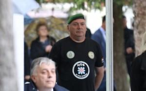 Predsjednik Republike Hrvatske Zoran Milanović napustio proslavu  radi jednog sudionika s majicom HOS- a/ Foto: Hina