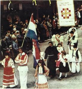 Viktor Soldo 1984 godine u procesiji Sv. Fridolina
