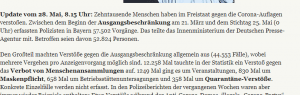 Njemački mediji pišu o broju prekršaja mjera u Bavarskoj