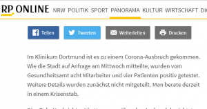 Njemački mediji pišu o izbijanju koronavirusa u  bolnici u Dortmundu