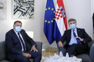 Milorad Dodik i Andrej Plenković / Foto: Hina