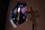 1. Jedan od Dulcicevih vitraja u Hrvatskoj kapelici u Essenu