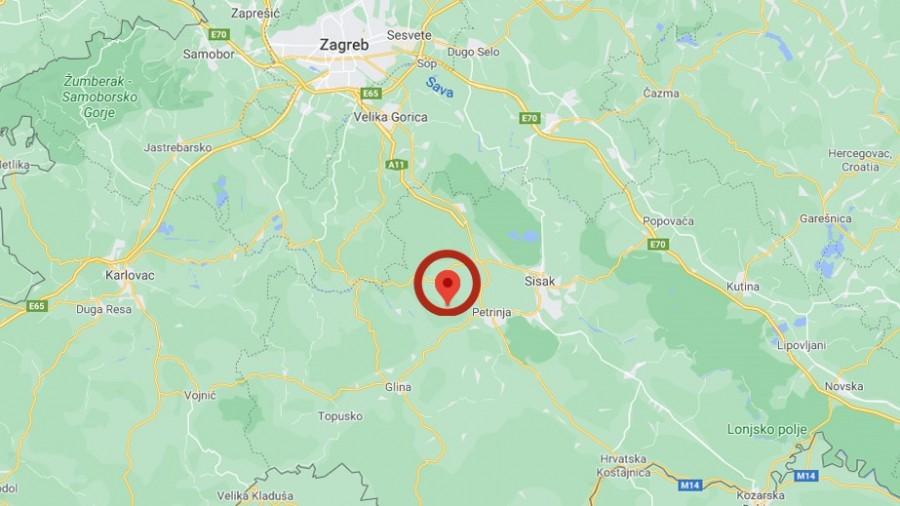 Potres jakosti 5,2 pogodio je u ponedjeljak ujutro sjeverozapadni dio Hrvatske s epicentrom 12 kilometara jugozapadno od Siska / Foto: Hina