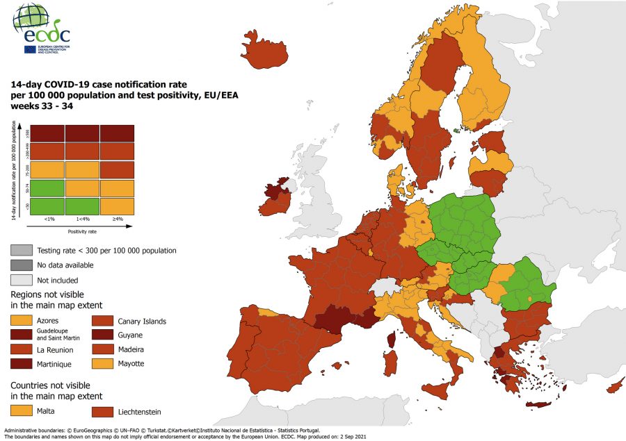 ECDC karta Hrvatske