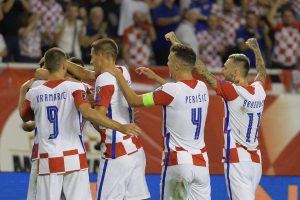 Radost igraca Hrvatske nakon zgoditka
