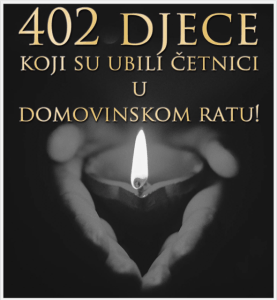 402 ubijene hrvatske djece