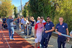 Navijaci i igraci Hajduka Wiesbaden