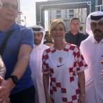 (FOTO/VIDEO) ODLIČNA ATMOSFERA U DOHI: Hrvatskim navijačima pridružila se i bivša predsjednica Kolinda Grabar Kitarović