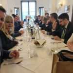 RADNI SASTANAK: Premijer Andrej Plenković na radnom objedu hrvatskih udruga, zajednica i klubova iz Münchena