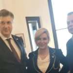 RADNI SASTANAK: Premijer Andrej Plenković na radnom objedu hrvatskih udruga, zajednica i klubova iz Münchena