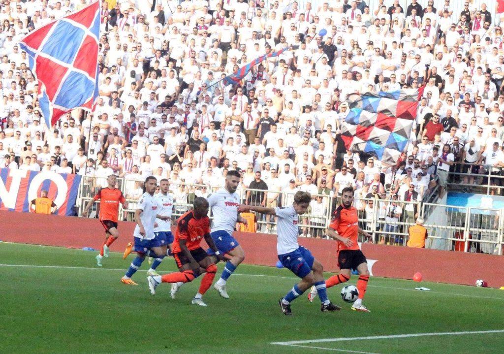 1. Marko Livaja u napadu tijekom finalne utakmice Hrvatskog kupa na Rujevici u Rijeci Hina