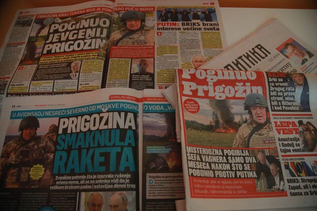Srbijanski mediji o smrti Prigozina 3u