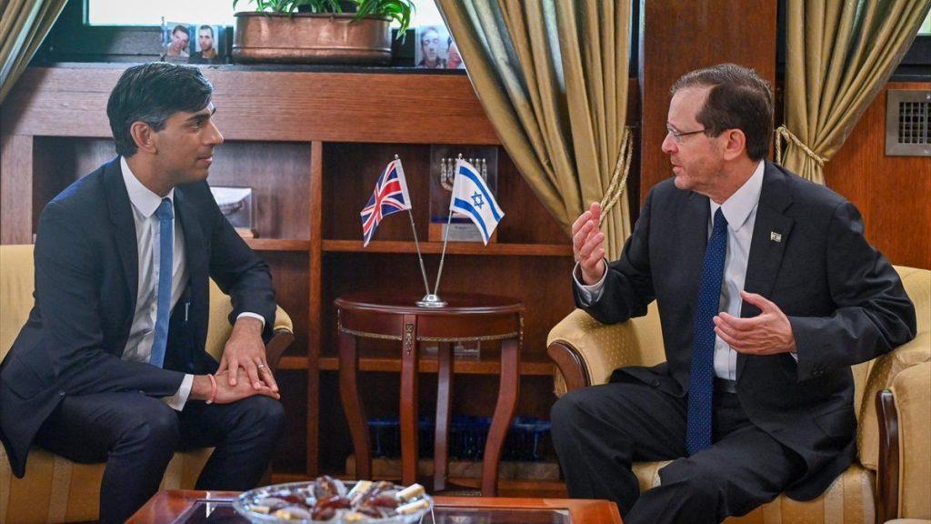 Britanski premijer Sunak i izraelski predsjednik Hercog