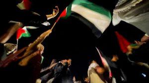 Podrska Palestini u Sarajevu 3 Palestinske zastave U