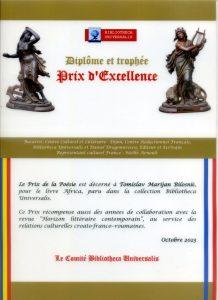 Francusko rumunjska nagrada Prix dExcellence