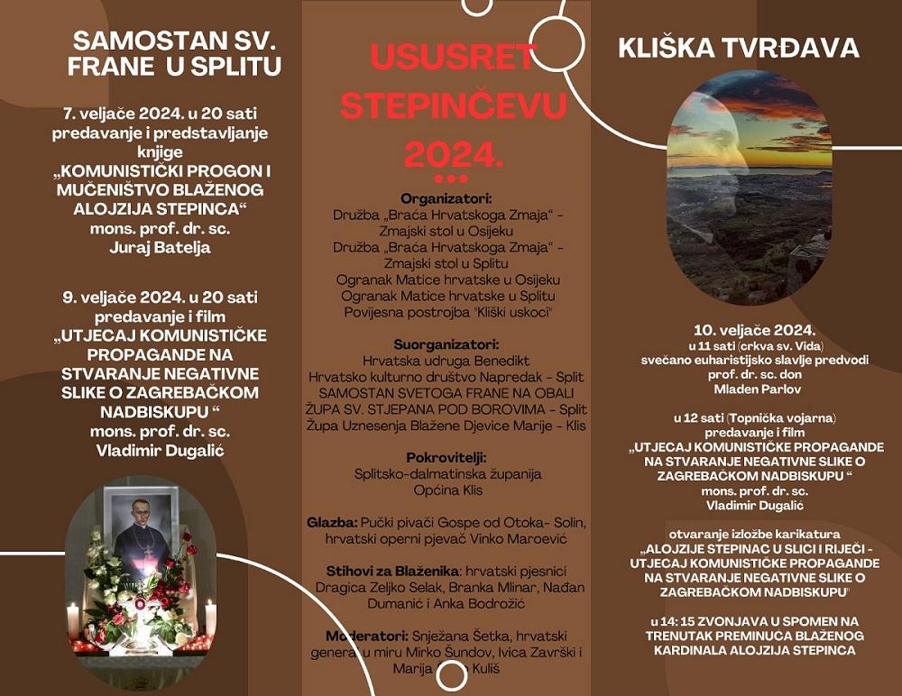 Program Stepincevo 2024 u Splitu