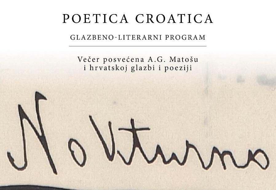 Najava za Glazbeno-literarni program „Petica Croatica“ u Beču / Foto: Matica Hrvatska Beč