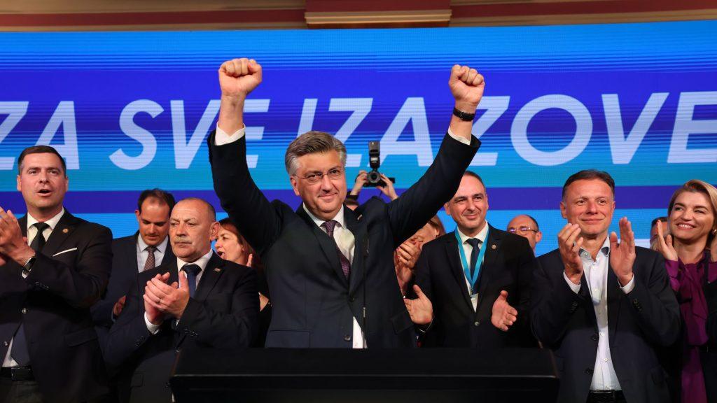 Andrej Plenković u izbornom stožeru HDZ-a / Foto: Hina