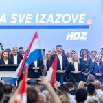 Predizborni skup HDZ-a u Zagrebu / Foto: Hina