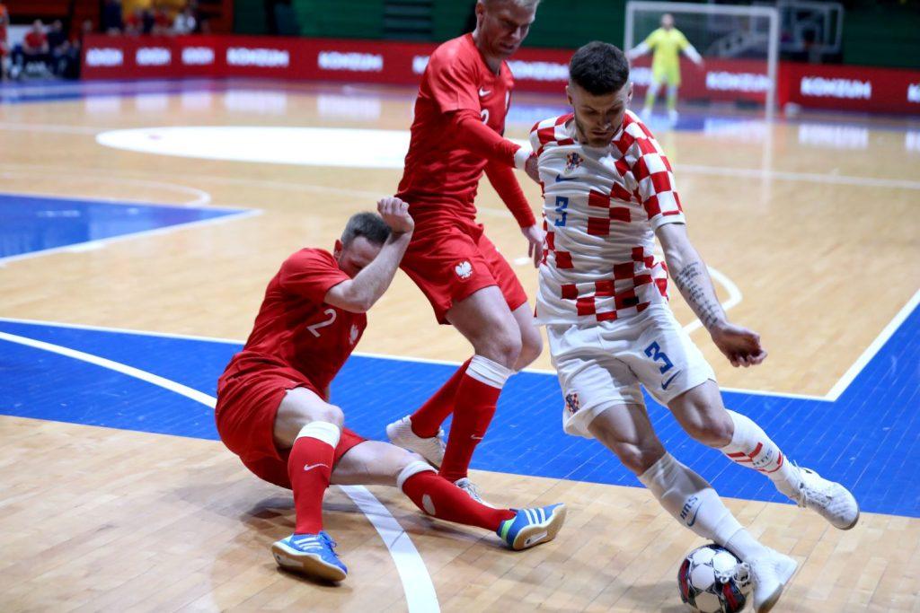 Detalj s futsalske utakmice reprezentacije Hrvatske / Foto: Hina