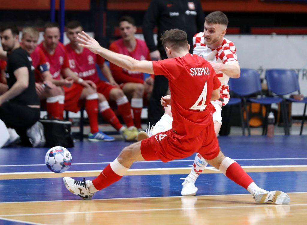 Detalj s futsal utakmice reprezentacije Hrvatske / Foto: Hina