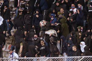 Navijači Hajduka izazvali su nerede nakon utakmice Hajduka i Dinama u Poljudu / Foto: Hina