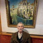 Marko Tapalović (84) ispred slike Dubrovnika u svom hotel u Gelsenkirchenu / Foto: Fenix (SIM)