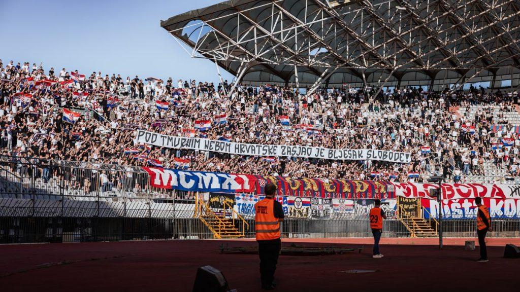 Poruka navijača Hajduka junacima Bljeska / Foto: Hina