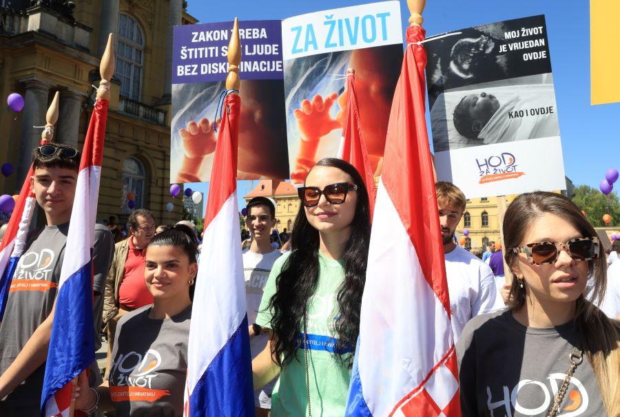 Hod za život u Zagrebu (ILUSTRACIJA) / Foto: Hina