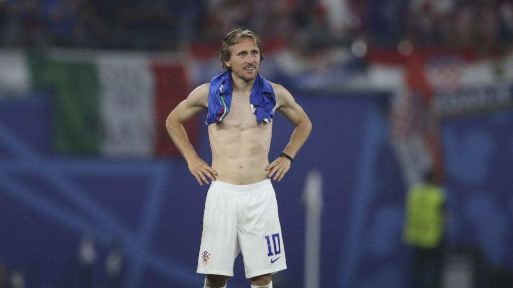 Luka Modrić u nevjerici / Foto: Hina