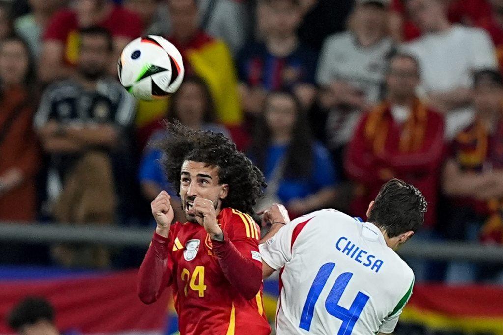 Marc Cucurella kojeg je u utakmici protiv Njemačke pogodila lopta u ruku (ILUSTRACIJA) / Foto: Anadolu