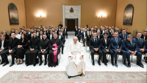 Papa Franjo primio Hrvatsku nogometnu reprezentaciju / Foto: IKA (Foto: Vatican Media)