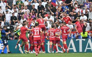 Radost igrača Srbije nakon izjednačenja / Foto: Anadolu