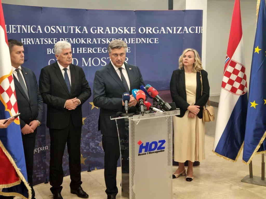 Dragan Čović, Andrej Plenković, Željana Zovko