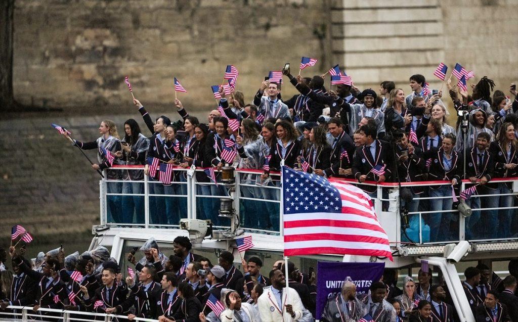 Američki sportaši na ceremoniji otvaranja OI u Parizu / Foto: Anadolu